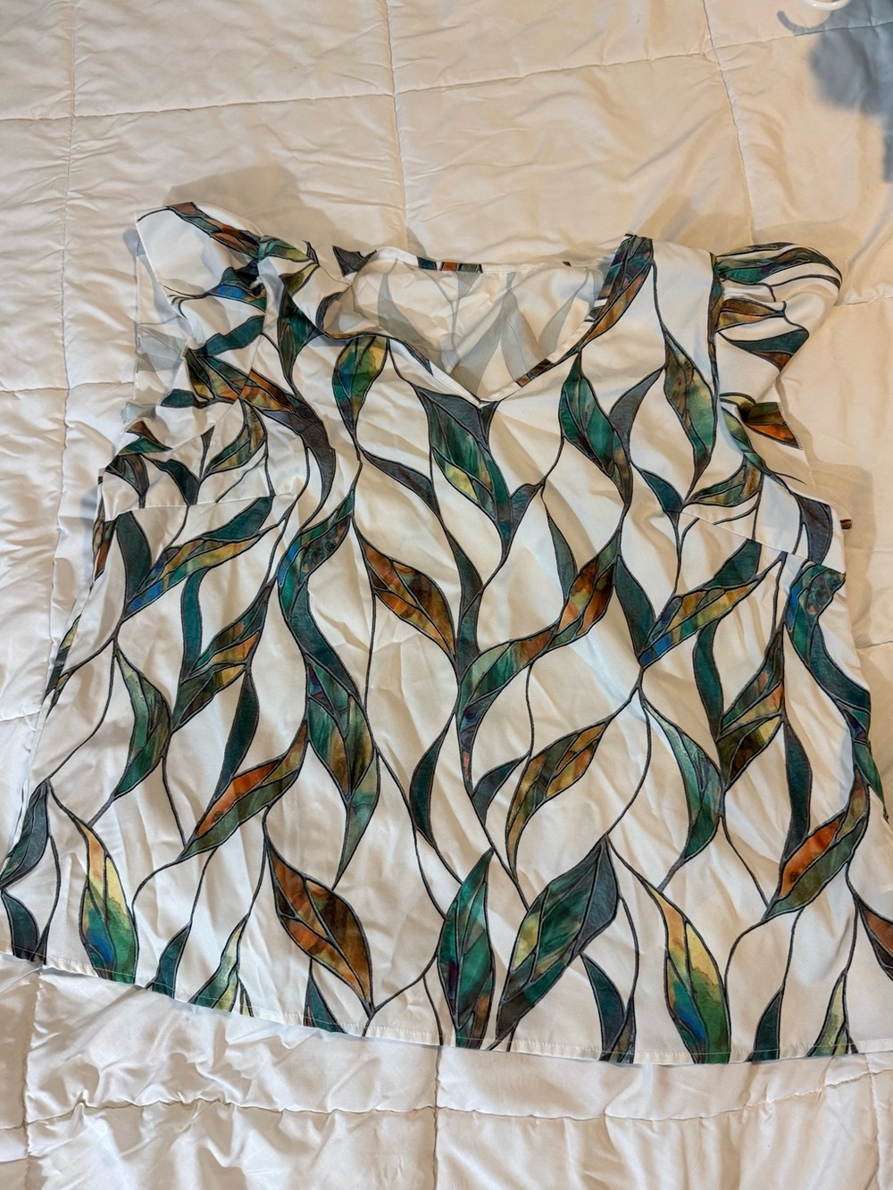 SHEIN Curve Textured Knit Top in Teal Green
